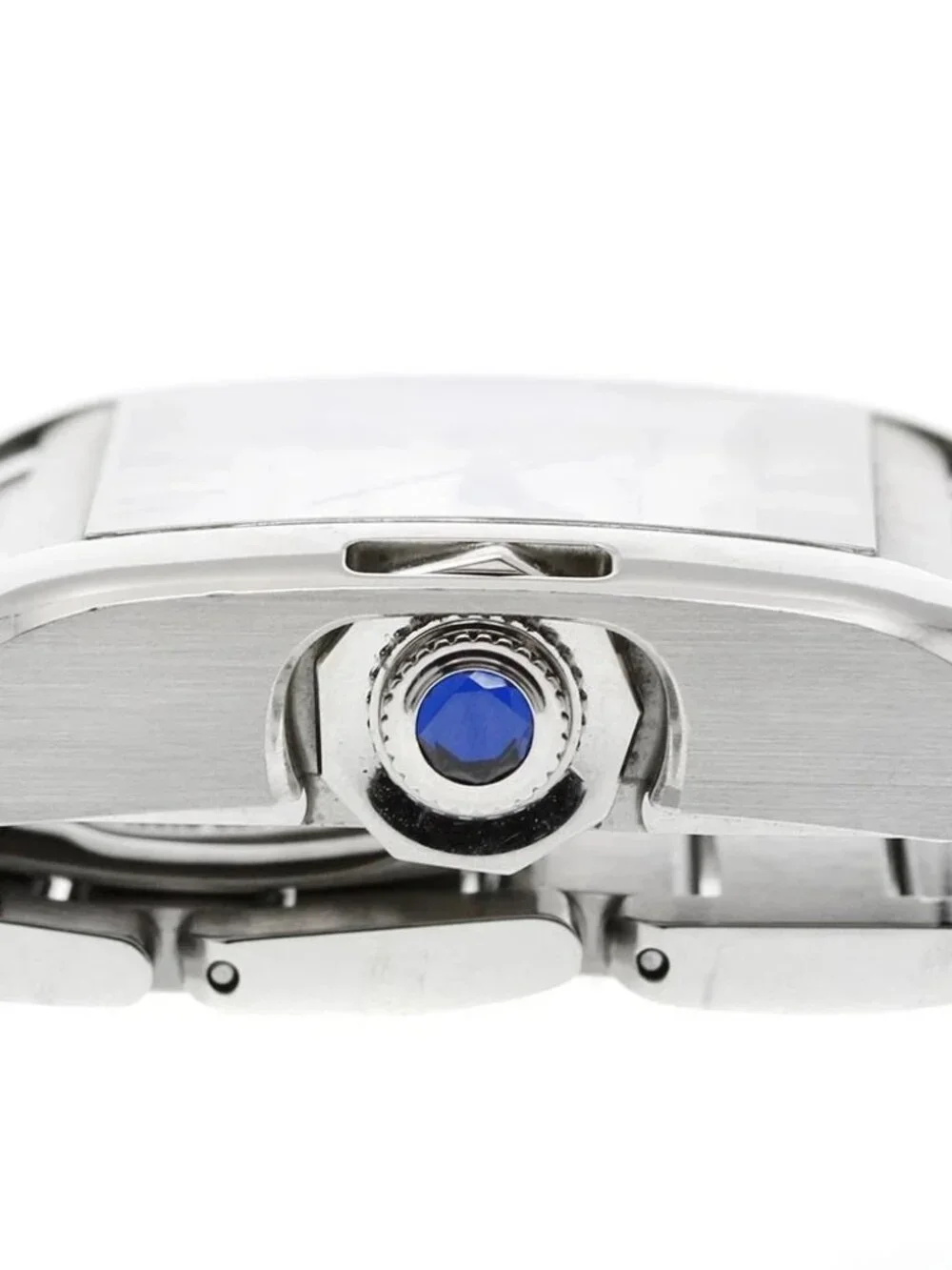 CARTIER Tank Anglaise LM W5310009 Date Silver Dial Automatic Men's Watch_960415